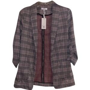 🌹NWT/CANDIE’S PLAID BLAZER